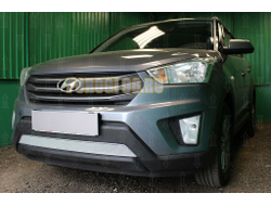 Защита радиатора Hyundai Creta 2016- chrome PREMIUM