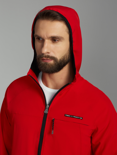 Красный спортивный костюм мужской  15SKM-1377, из плащевки