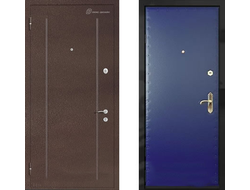 Стальная дверь с порошковым напыление и отделкой из винилискожи. Модель ДК302
