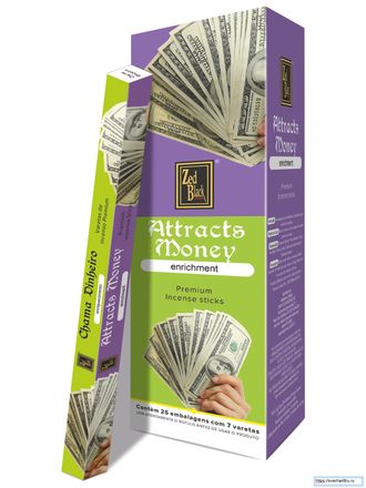 Притяжение Денег (Attracts money), Zed Black Fab Series, 1 шт 20 палочек в пачке.