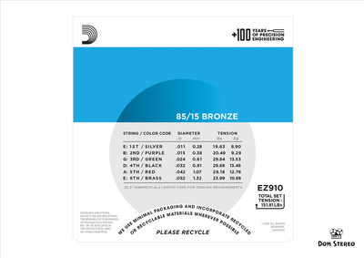 Купить струны D'ADDARIO EZ910 в музыкальном магазине domstereo.ru