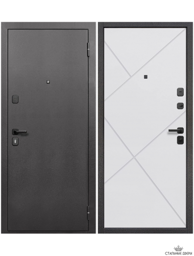 Гарда 7 см Серебро Белый матовый