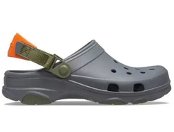 CROCS CLASSIC ALL TERRAIN CLOG СЕРЫЕ С ОРАНЖЕВЫМ