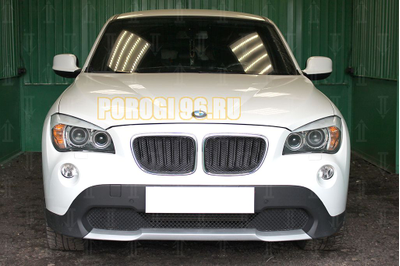 Защита радиатора BMW X1 I E84 2009-2012 (3D) black PREMIUM