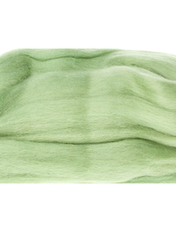 Шерсть для валяния, лента гребенная, Камтекс, полутонкая, фисташка (189), 50г