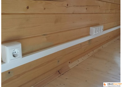 Монтаж электропроводки в кабель канале в квартире в Москве ИВАНМАСТЕР