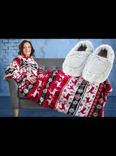 Новогодний  и тапочки MARSHMALLOW (серые)