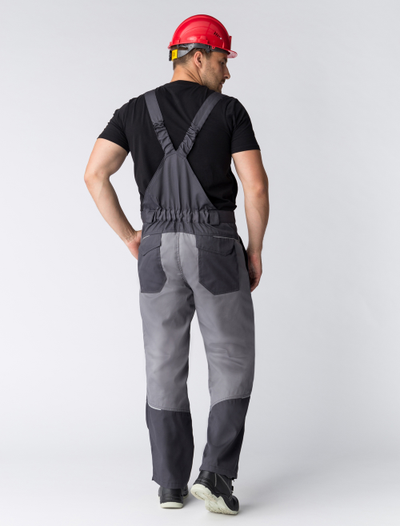 Полукомбинезон Лидер, т.серый/св.серый