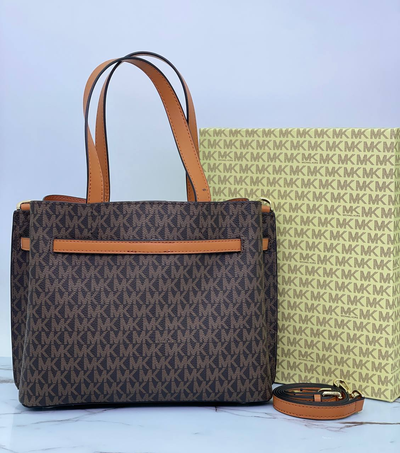 Сумка Michael Kors Emilia ACORN Medium коричневая