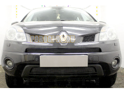 Защита радиатора Renault Koleos 2008-2011 black низ PREMIUM