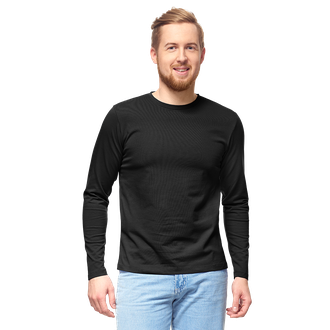 Футболка Лонгслив с длинными рукавами, белая, 180г, арт.35