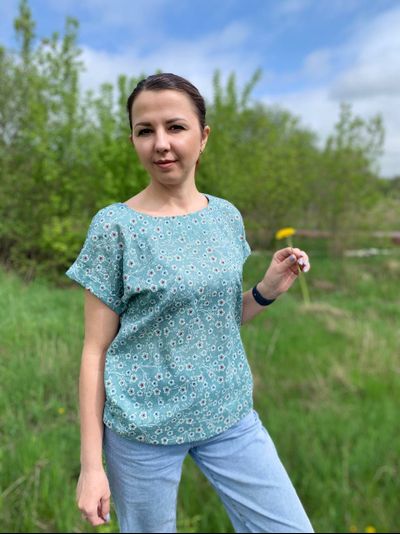 Блузка 639-04230 джинс