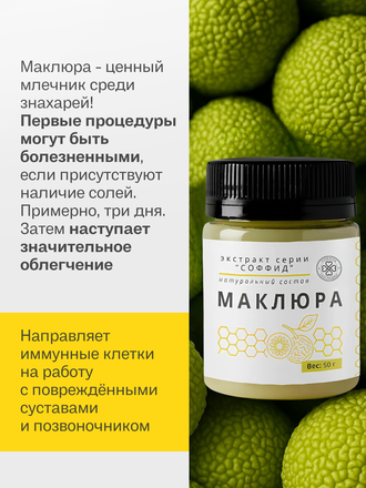 Экстракт маклюры на пчелином воске 50 гр.