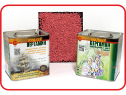 Комплект для декора и гидрофобизации венцов сруба. Красный.