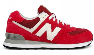 New Balance 574 Красные замша женские (36-40) Арт. 361M-A