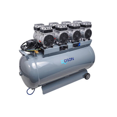 RA-08 - компрессор безмасляный, без кожуха, без осушителя 320л/мин, ресивер 128л.