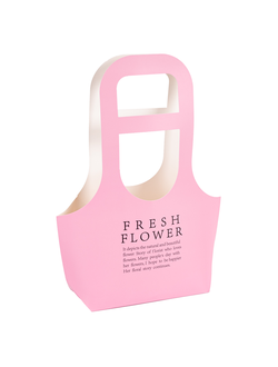 Сумочка для цветов "Fresh Flower" 17*7,5*32см Ярко-розовый