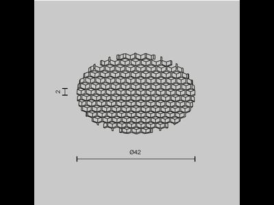 Антибликовый фильтр для светильников серии Dip 15Вт, HoneyComb001-D41.5, Maytoni