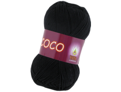 Coco (Vita cotton) пряжа цвет №3852 черный