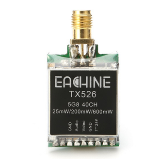 TX526 5.8GHz 40CH AV FPV Transmitter