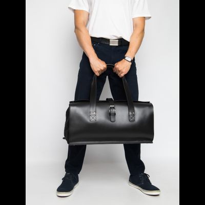 Кожаная дорожная сумка Gavardo Premium black (арт. 
4043-51)