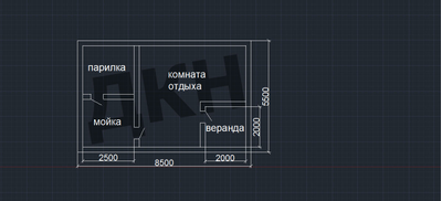 Баня 6 на 9 с мансардным этажом
