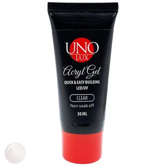 ПОЛИГЕЛЬ ДЛЯ НОГТЕЙ UNO LUX 60мл. CLEAR (прозрачный)--------POLIGEL UNO LUX PENTRU UNGHII 60ml