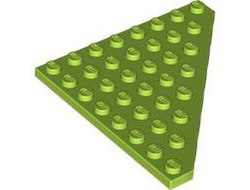 Wedge, Plate 8 x 8 Cut Corner, Lime (30504 / 6424330)