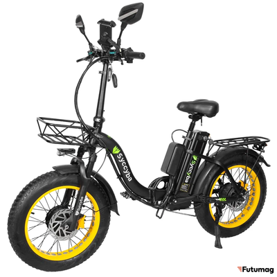 Электровелосипед Syccyba H2 (F11) DUAL 23AH желтый