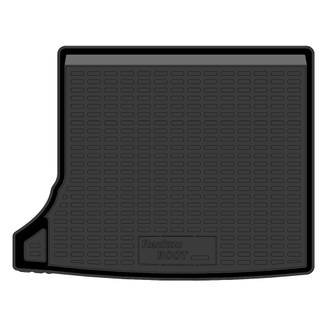 Коврик в багажник пластиковый (черный) для Renault Duster 4x2 (12-21)  (Борт 4см)