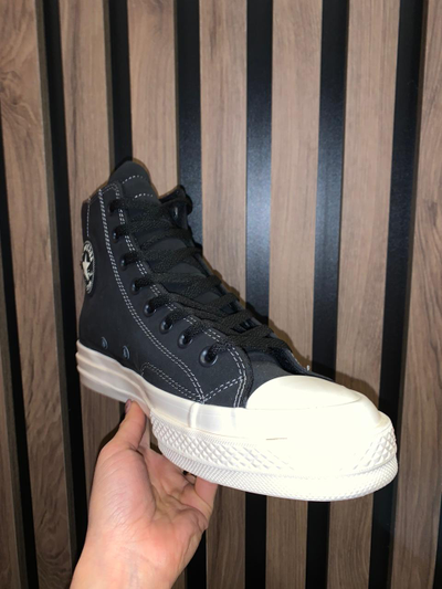 Кеды Конверс Чак 70 черные высокие зимние 170266C фото