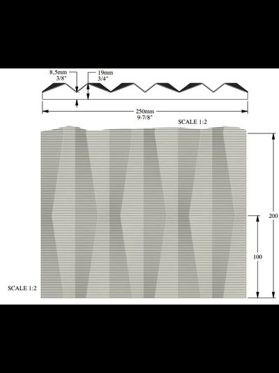 Декоративная стеновая рифленая 3D панель из полиуретана Orac Decor W112 RIDGE