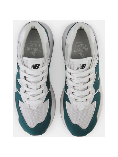 New Balance 574 Leather White Green