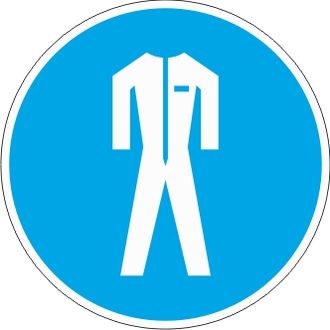 Знак M07 «Работать в защитной одежде»