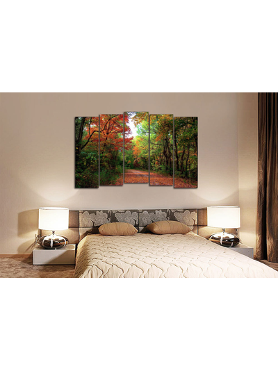 Модульная картина &quot;Дорога в лесу&quot;