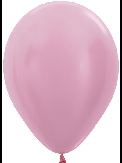 Воздушный шар розовый металлик