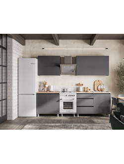 Денвер кухонный гарнитур 2,0 м Графит серый