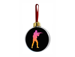 Новогодний шар "Counter-Strike, CS GO, Контр Страйк" №24