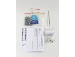 Жгут и  браслет "Утренняя дымка" Набор для вязания крючком с бисером от Ирины Рудевич