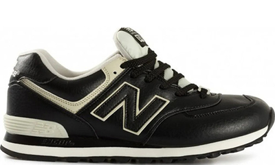 New Balance 574 Black Leather