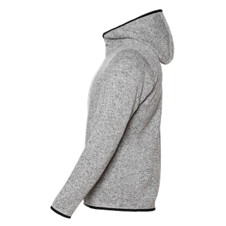 Толстовка из вязанного флиса с капюшоном, на молнии, арт.67