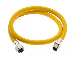 Подводка для газа 1/2" (ПВХ, желтая)