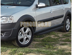 Пороги на Lada Largus (2012-…) Black-Premium