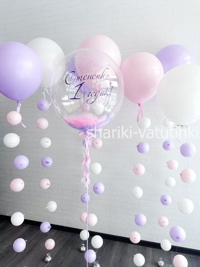 Шары цепочки с пузырями (7 шт), &quot;Macaron&quot;