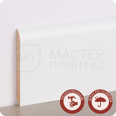 Плинтус МДФ Титан Прямой 80х10х2150 мм. покрашенный в цвет RAL