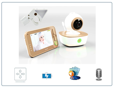 Ramili Baby RV1300RC Видеоняня с моторизованной камерой и монитором 4,2", с DVR