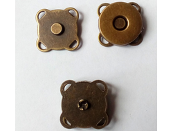 Кнопка бронза магнитная пришивная 10 мм