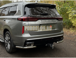 Защита задняя (уголки) 60,3 мм ТСС для Exeed VX 2023-