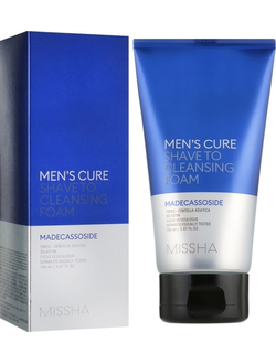 Пенка для умывания и бритья для мужчин Missha Men's Cure Shave To Cleansing Foam (150 мл)