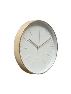 Часы настенные пластик Clock brass 30,6x30,6 см 79848
